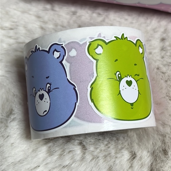 New Care Bears makeup bag bundle stickers keychain - Picture 9 of 14